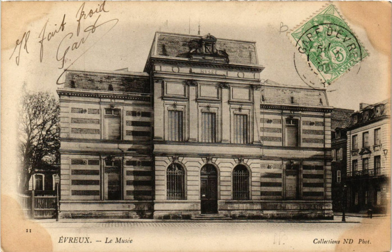 Carte postale ancienne Evreux - Le Musée à Évreux