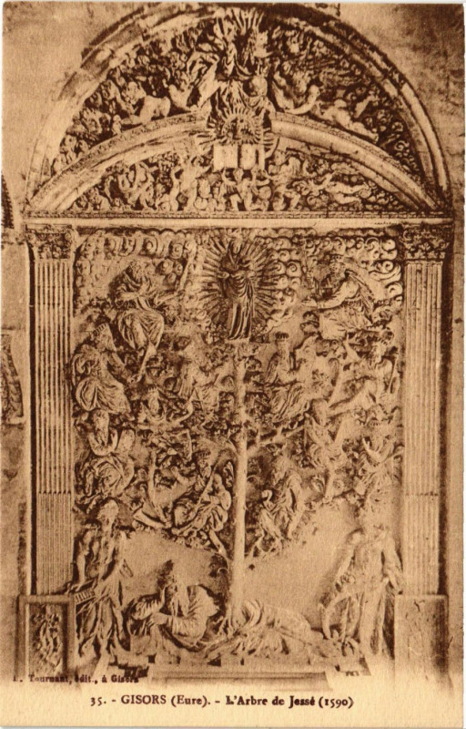 Carte postale ancienne Gisors - L'Arbre de Jesse (1590) à Gisors