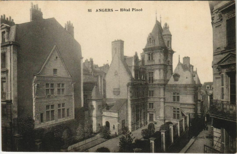 Carte postale ancienne Angers Hotel Pince à Angers