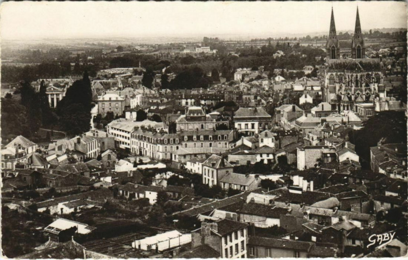 Carte postale ancienne Cholet Vue Generale à Cholet