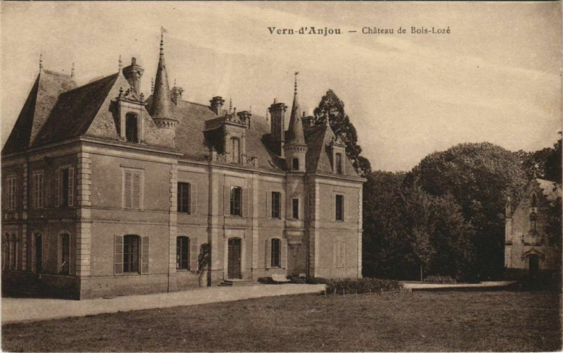 Carte postale ancienne Vern d'Anjou Chateau de Bois-Loze