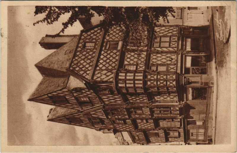 Carte postale ancienne Angers La Maison d'Adam à Angers