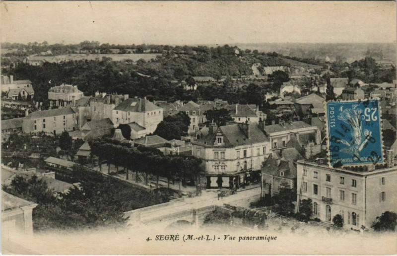 Carte postale ancienne Segre Vue panoramique