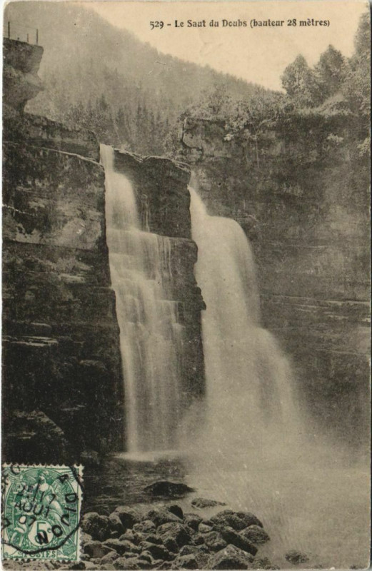 Carte postale ancienne Le Saut du Doubs à Doubs