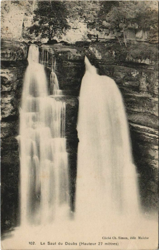 Carte postale ancienne Le Saut du Doubs à Doubs