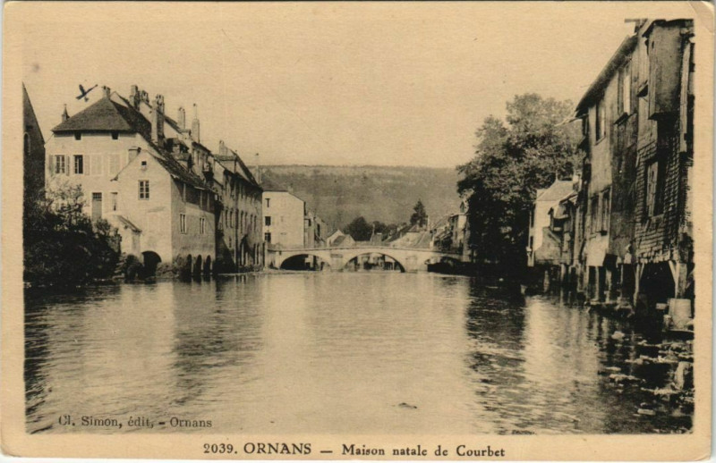 Carte postale ancienne Ornans Maison Natale de Courbet à Ornans