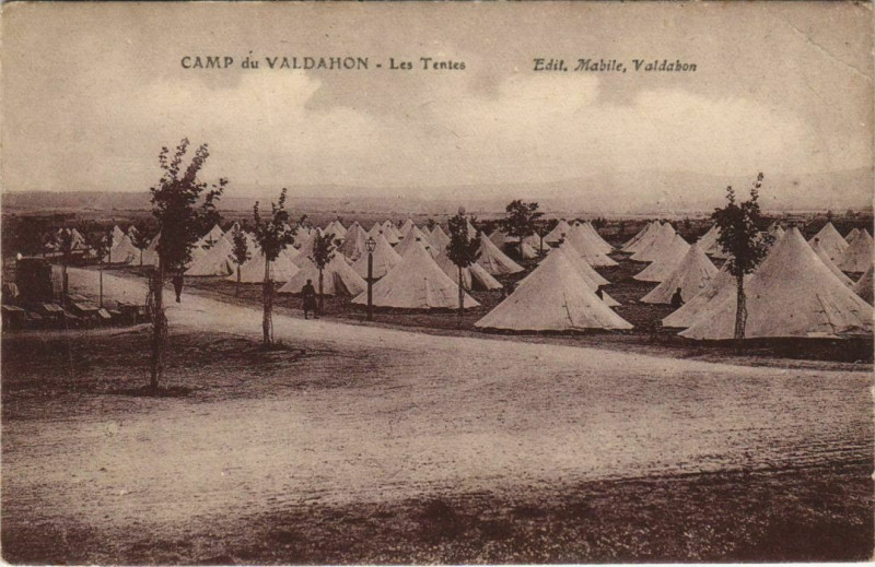 Carte postale ancienne Valdahon Camp du Valdahon - Les Tentes à Valdahon