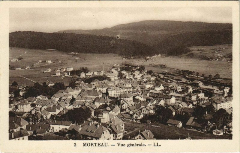 Carte postale ancienne Morteau Vue Generale à Morteau