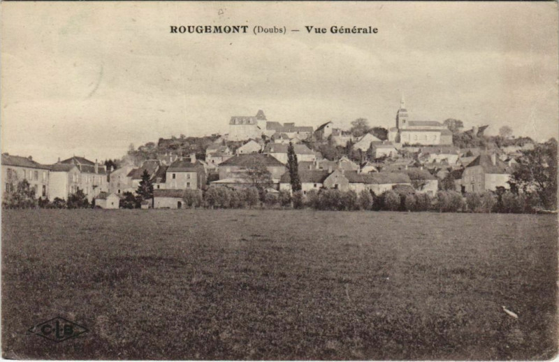Carte postale ancienne Rougemont Vue Generale à Rougemont