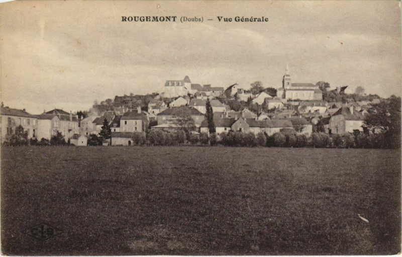 Carte postale ancienne Rougemont Vue Generale à Rougemont