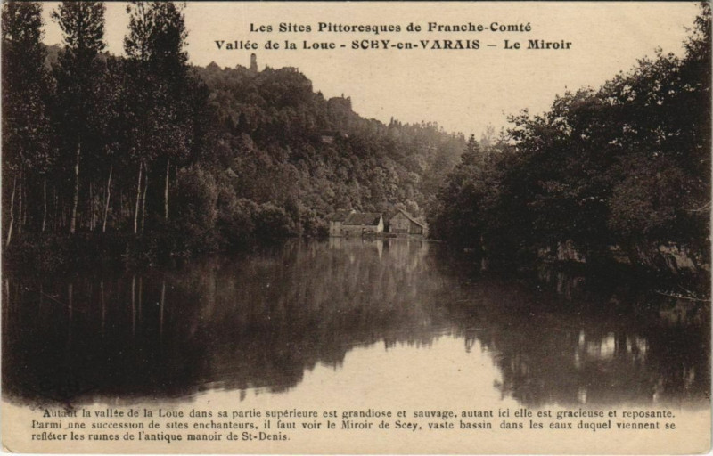 Carte postale ancienne Scey-Maisieres Scey-en-Varais - Le Miroir à Scey-Maisières