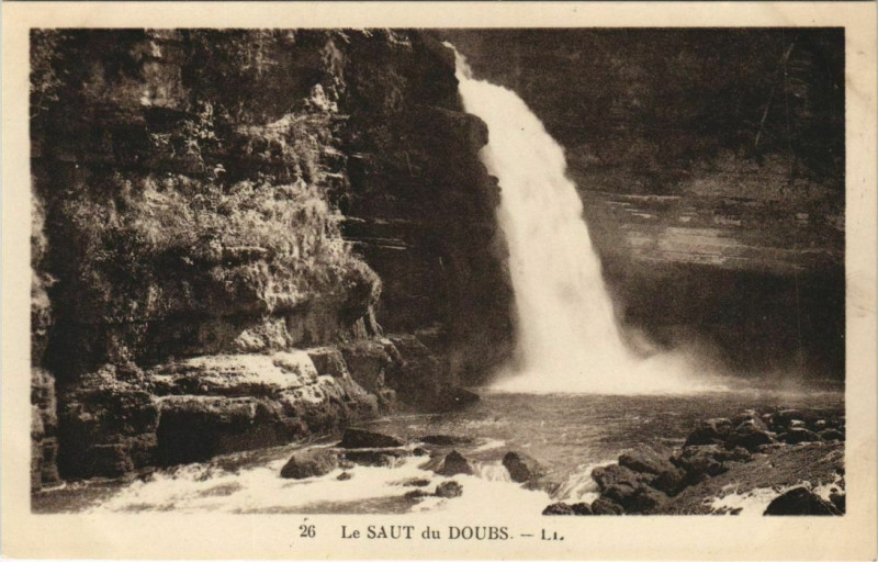 Carte postale ancienne Le Saut du Doubs à Doubs