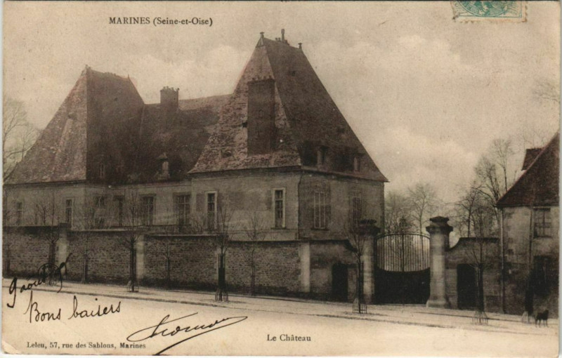 Carte postale ancienne Marines Le Chateau