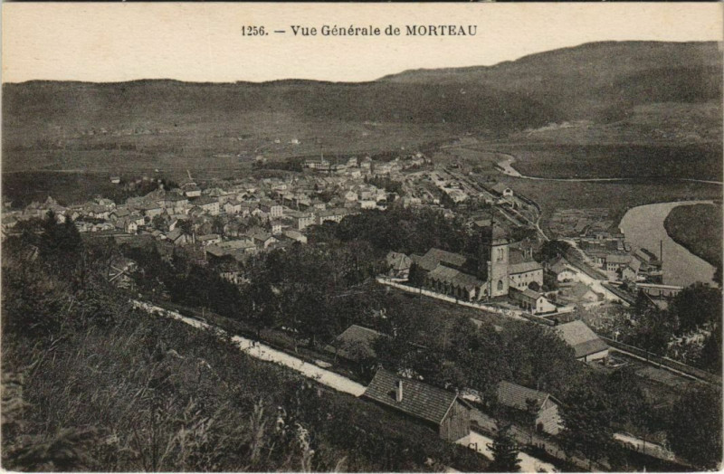 Carte postale ancienne Morteau Vue Generale à Morteau