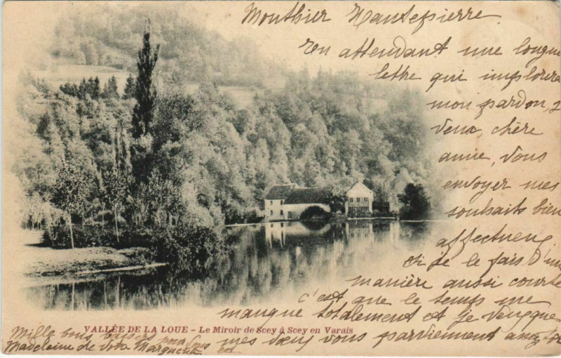 Carte postale ancienne Scey-Maisieres Scey-en-Varais - Le Miroir à Scey-Maisières