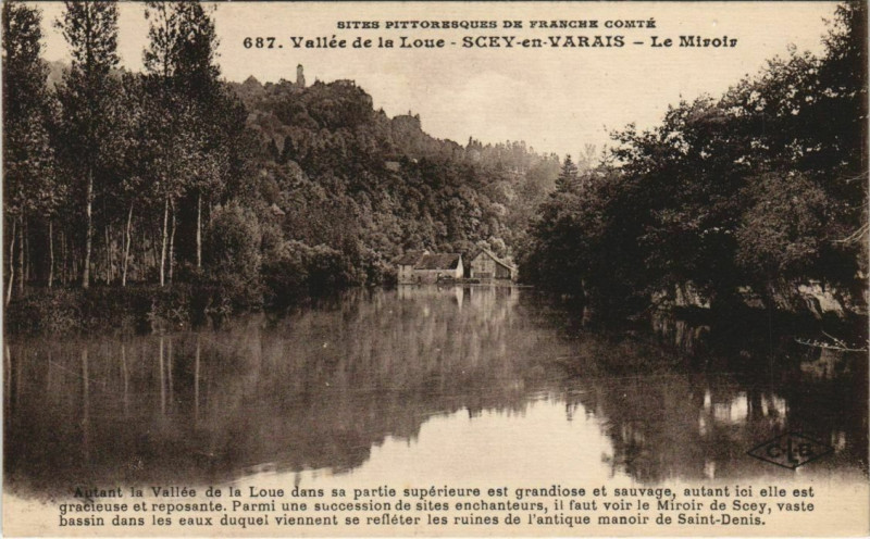 Carte postale ancienne Scey-Maisieres Scey-en-Varais - Le Miroir à Scey-Maisières