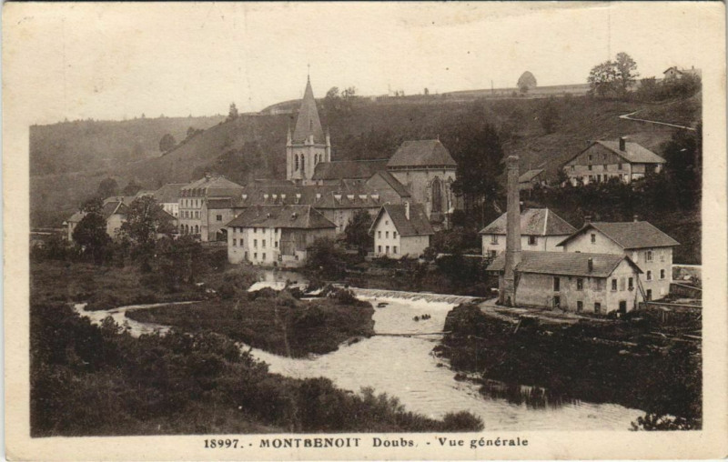 Carte postale ancienne Montbenoit Vue Generale à Montbenoît