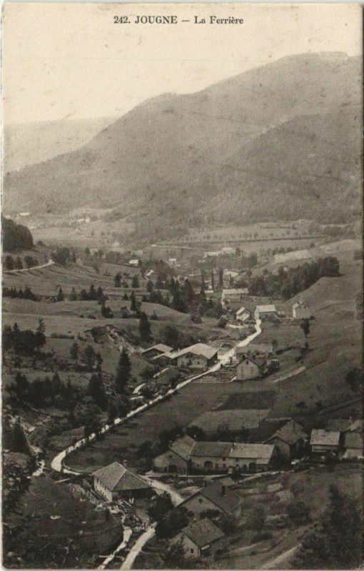 Carte postale ancienne Jougne La Ferriere - La Ferriere-sous-Jougne - Vue Panoramique à Jougne