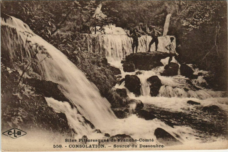 Carte postale ancienne Consolation Source du Dessoubre