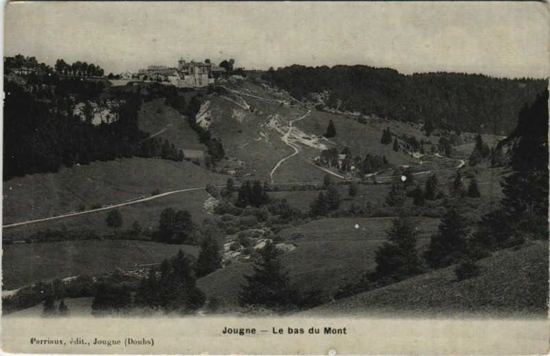 Carte postale ancienne Jougne Le Bas du Mont à Jougne