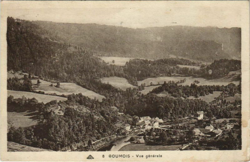 Carte postale ancienne Goumois Vue Generale à Goumois