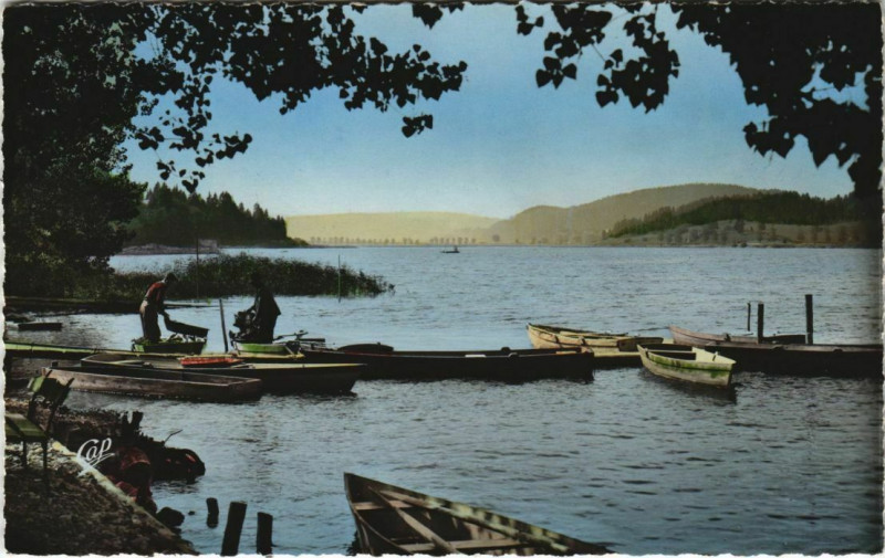Carte postale ancienne Malbuisson Lac de Saint-Point - Un Coin du Lac à Malbuisson