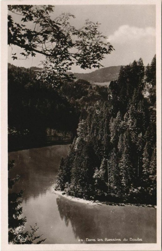 Carte postale ancienne Dans les Bassins du Doubs à Doubs