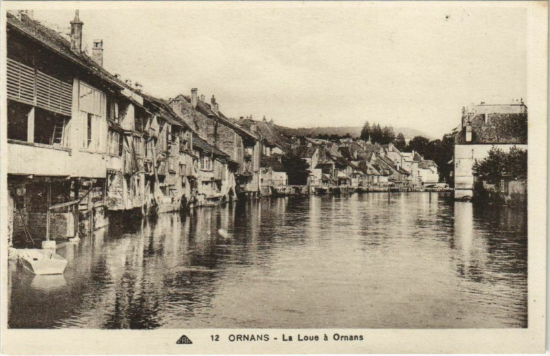 Carte postale ancienne Ornans La Loue a Ornans à Ornans