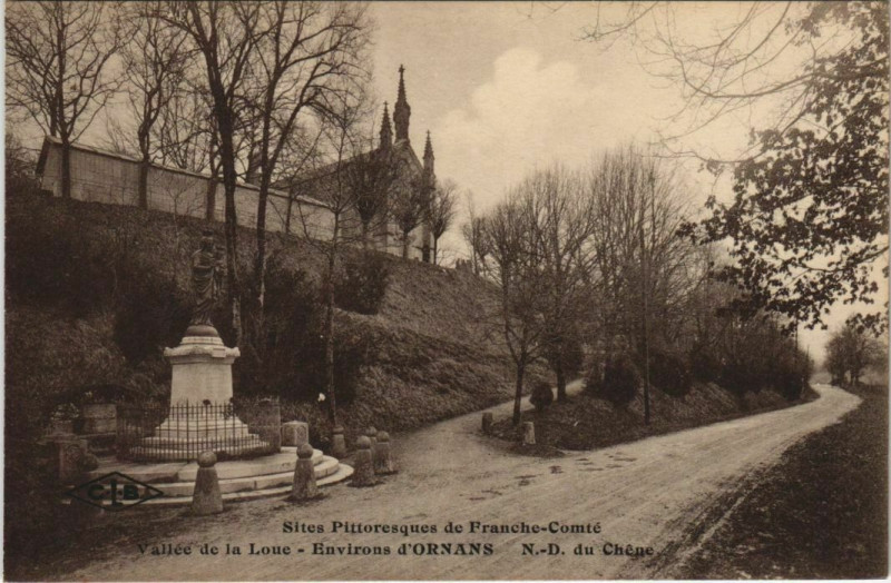 Carte postale ancienne Scey-Maisieres Notre-Dame du Chene - Environs d'Ornans à Scey-Maisières