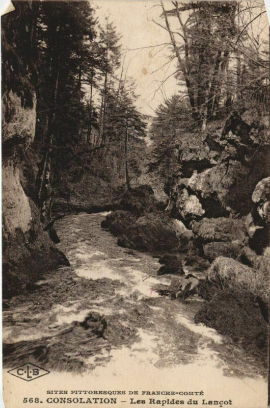 Carte postale ancienne Consolation Les Rapides du Lancot
