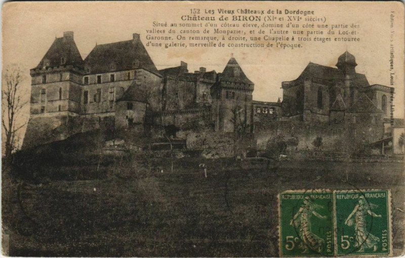 Carte postale ancienne Chateau de Biron