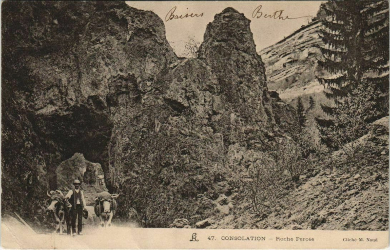 Carte postale ancienne Consolation Roche Percee