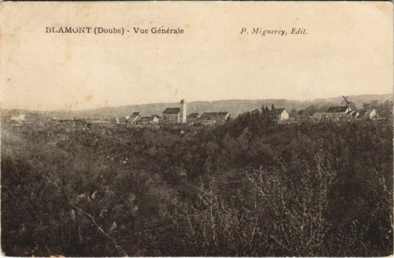 Carte postale ancienne Blamont Vue Generale à Blamont