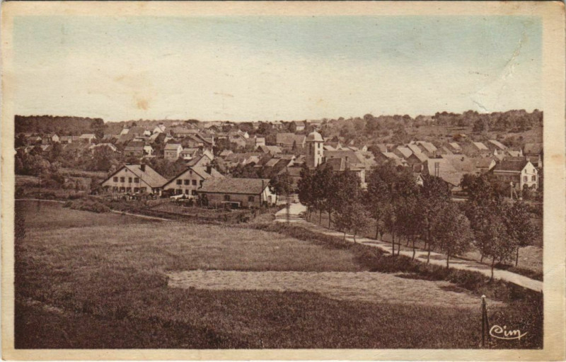 Carte postale ancienne Bethoncourt Vue Generale à Bethoncourt