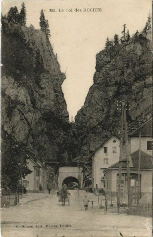 Carte postale ancienne Le Col des Roches
