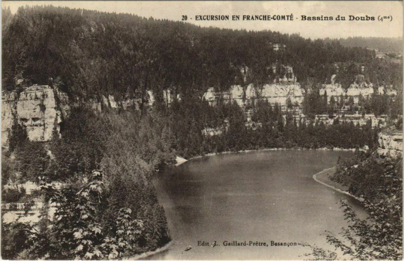 Carte postale ancienne Bassins du Doubs à Doubs