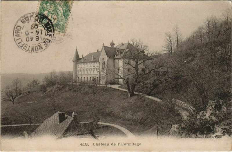 Carte postale ancienne Chateau de l'Hermitage