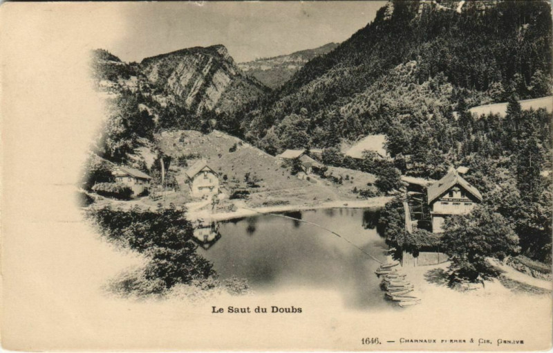 Carte postale ancienne Le Saut du Doubs à Doubs