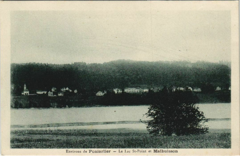 Carte postale ancienne Malbuisson Le Lac Saint-Point - Environs de Pontarlier à Malbuisson