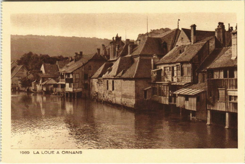 Carte postale ancienne Ornans La Loue a Ornans à Ornans
