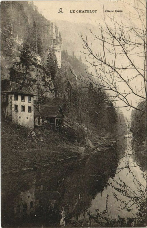 Carte postale ancienne Blussangeaux Le Chatelot - Scene à Blussangeaux
