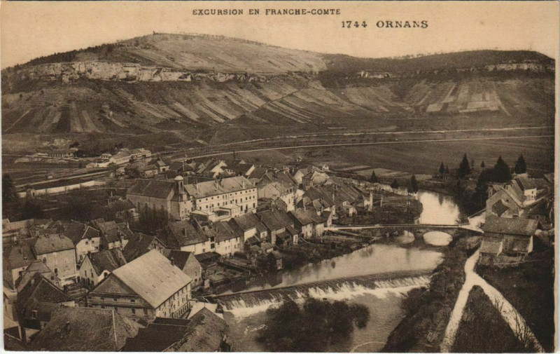 Carte postale ancienne Ornans Vue Generale à Ornans