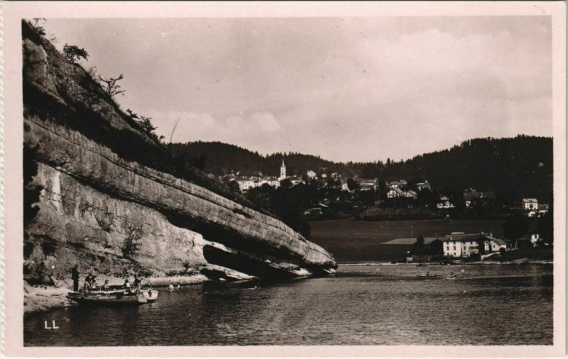 Carte postale ancienne Villers-le-Lac Lac-ou-Villers - Les Brenets - Entree des Bassins à Villers-le-Lac