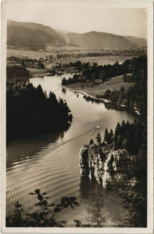 Carte postale ancienne Bassin du Doubs à Doubs