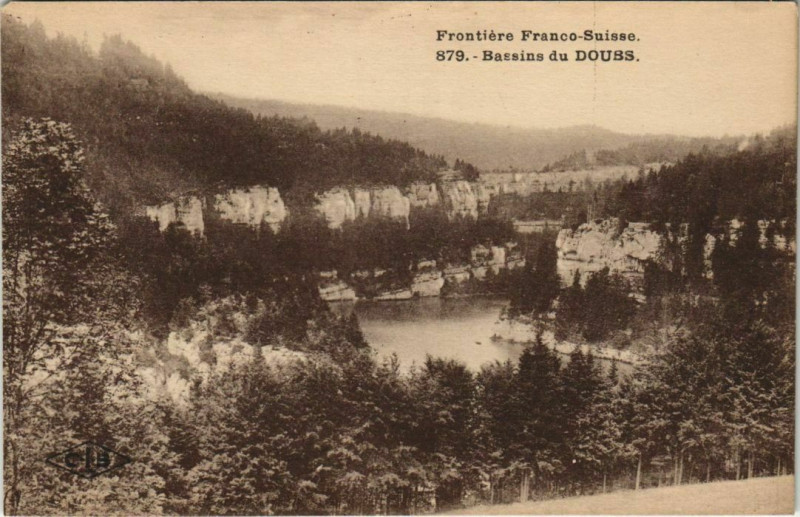 Carte postale ancienne Bassins du Doubs à Doubs