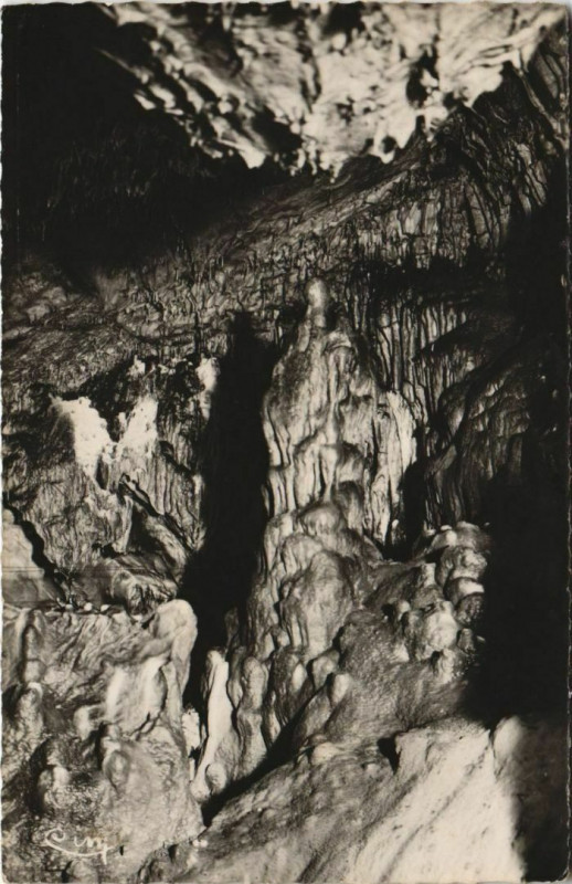 Carte postale ancienne Osselle Grotted d'Osselle - La Vierge à Osse