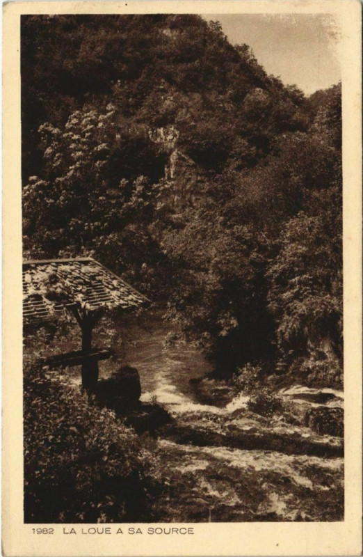 Carte postale ancienne La Loue a sa Source