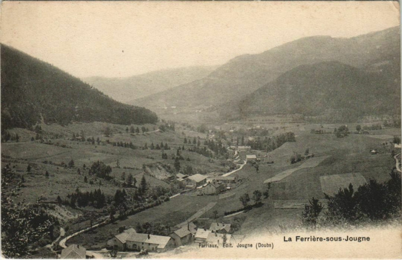 Carte postale ancienne Jougne La Ferriere-sous-Jougne à Jougne