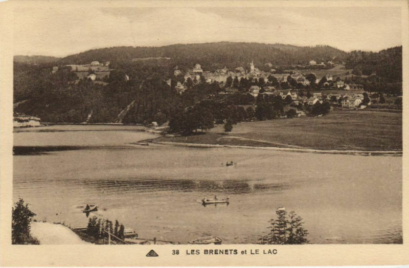 Carte postale ancienne Les Brenets et Le Lac