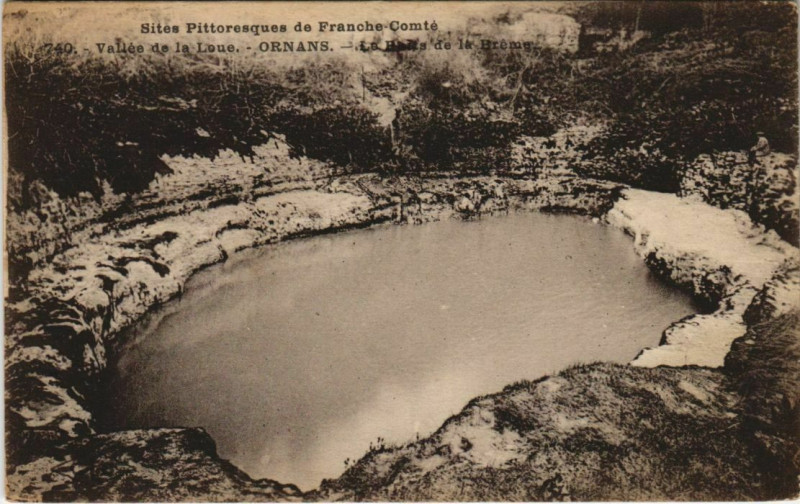Carte postale ancienne Ornans Landscape with a Little Lake à Ornans
